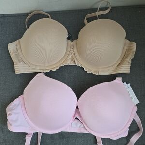 NWT Women’s Maidenform Nude and Light Pink Auden Bras 36B